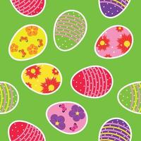 Vector Paper card with easter eggs