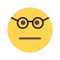 Nerd Flat Multicolor Icon vector