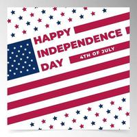 usa independence day background design template vector