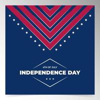 usa independence day background design template vector