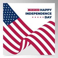 usa independence day background design template vector