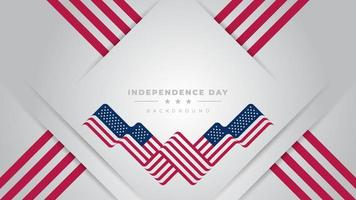 usa independence day background design template vector
