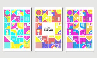 colorful geometric vector suitable for poster design