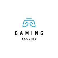 Stick gaming logo icon design template flat vector