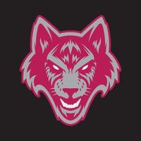 logotipo de cabeza de lobo. ideal para logotipos deportivos y mascotas de equipo. vector