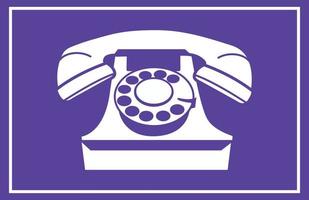 Rotary Telephone Icon vector