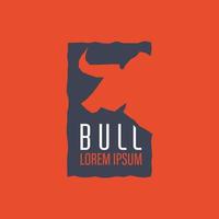 Bull Vector Graphic Template Download Modern