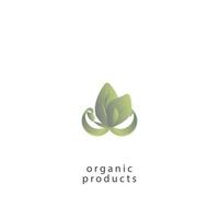 símbolo de la naturaleza concepto orgánico creativo. logotipo ecológico de negocios abstractos a base de hierbas para el cuidado de la salud biológica. comida fresca, paquete circular, flora de belleza, ícono de farmacia. logotipo de identidad corporativa, diseño gráfico corporativo vector