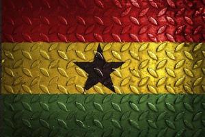 ghana flag metal texture statistic photo
