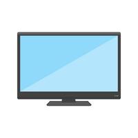 LCD Screen Flat Multicolor Icon vector