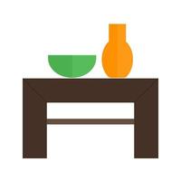 Decoration Table Flat Multicolor Icon vector