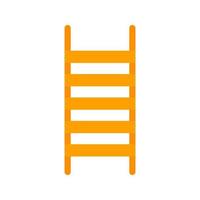 Ladder Flat Multicolor Icon vector