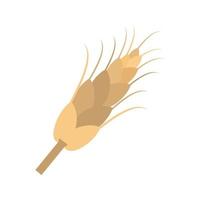 Wheat Flat Multicolor Icon vector