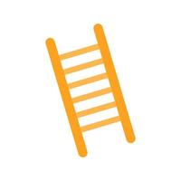 Ladder Flat Multicolor Icon vector