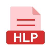 HLP Flat Multicolor Icon vector