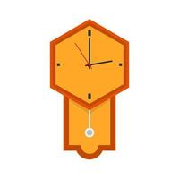 reloj grande plano icono multicolor vector