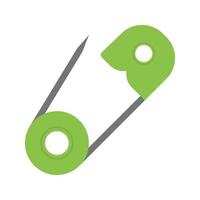 Safety Pin Flat Multicolor Icon vector