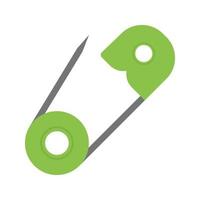 Safety Pin Flat Multicolor Icon vector