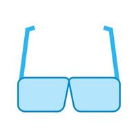 Glasses Flat Multicolor Icon vector