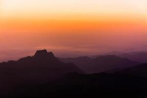 Layers of mountain photo