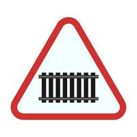 Rail track Flat Multicolor Icon vector