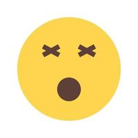 Dizzy Flat Multicolor Icon vector