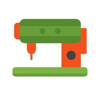 Sewing Machine Flat Multicolor Icon vector