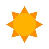 Sun II Flat Multicolor Icon vector