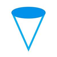 Cone Flat Multicolor Icon vector