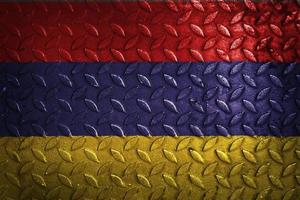 armenia flag metal texture statistic photo