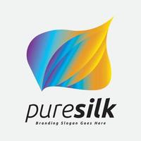 Pure Silky Fashionable Brand Logo vector