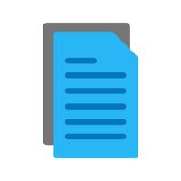 Document Flat Multicolor Icon vector