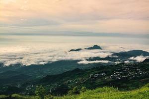 Morning Mist with Mountain ,sea of mis photo