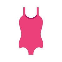 Swimming Vest Flat Multicolor Icon vector