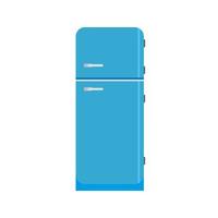 Refrigerator Flat Multicolor Icon vector