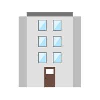 Building Flat Multicolor Icon vector