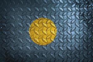 palau flag metal texture statistic photo