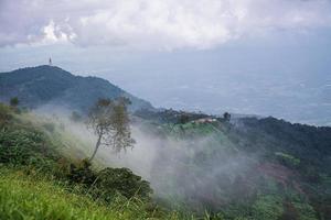 Landscape of   fog  and Mountain ,in Thailand photo