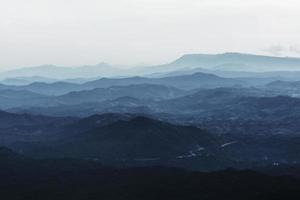 capas de montaña foto