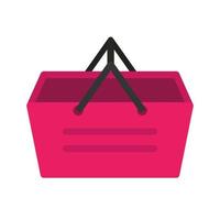 Lunch Basket Flat Multicolor Icon vector