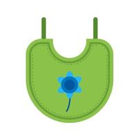 Bib Flat Multicolor Icon vector