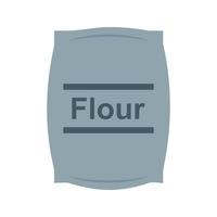 Flour bag Flat Multicolor Icon vector