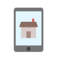 Mobile Housing I Flat Multicolor Icon vector