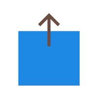 Launch Flat Multicolor Icon vector