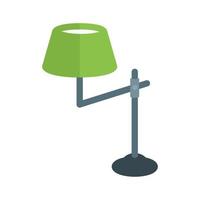 Lamp with stand Flat Multicolor Icon vector