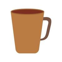 Tea Mug Flat Multicolor Icon vector