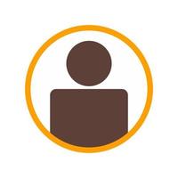 Account Circle Flat Multicolor Icon vector