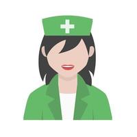 Nurse Flat Multicolor Icon vector