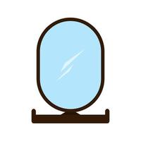 Mirror Flat Multicolor Icon vector