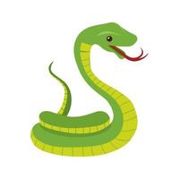 Snake Flat Multicolor Icon vector